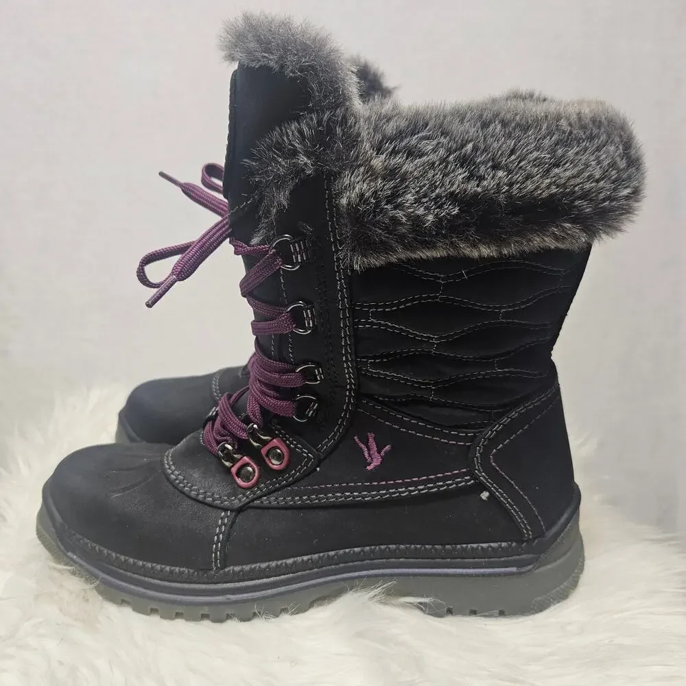 Santana Canada Maldine 2 Snow Boots Black/Purple Women's Size 6